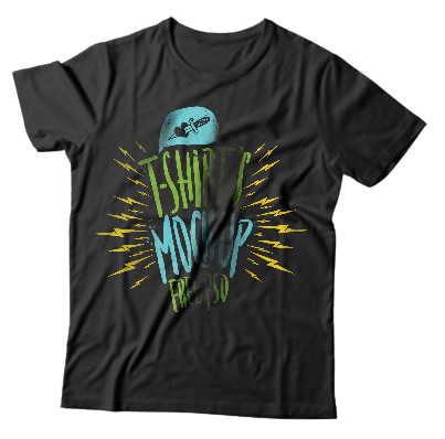 Black T-Shirt round Neck Unisex