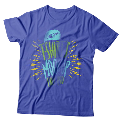 Blue T-Shirt round Neck Unisex